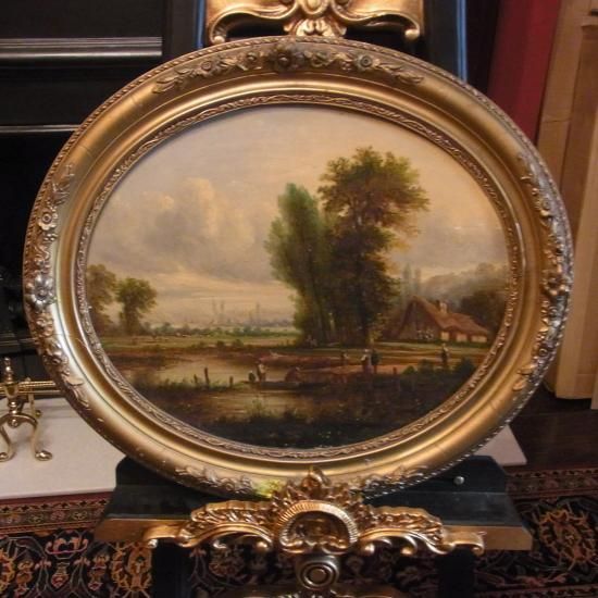 KAG0227: 英国アンティーク油絵 