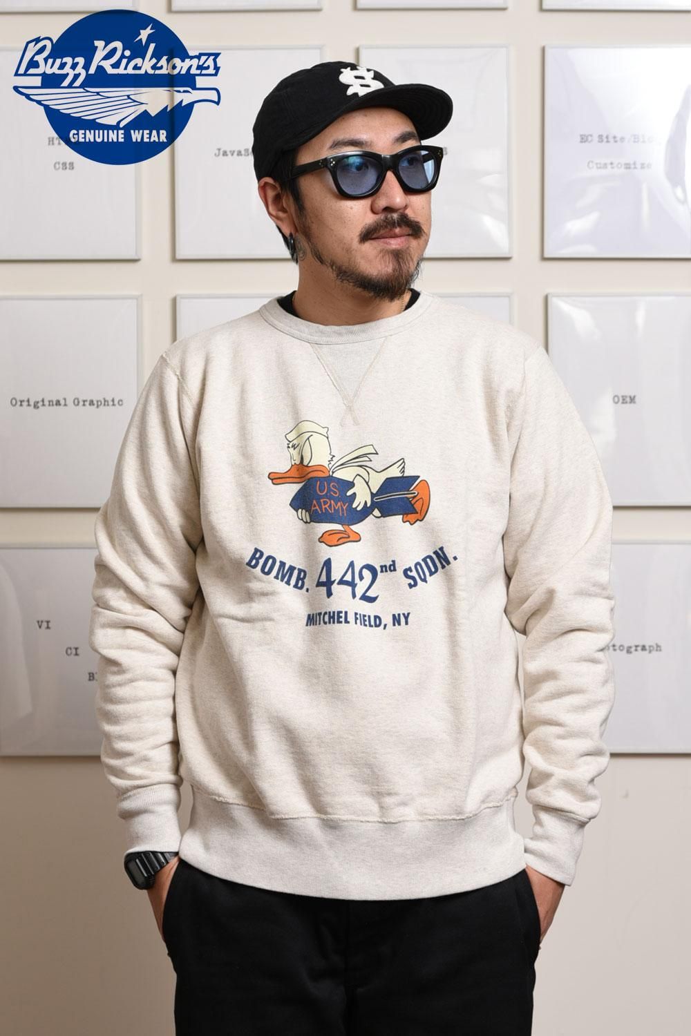 バズリクソンズ(BUZZ RICKSON'S) クルーネックスウェット SET-IN CREW