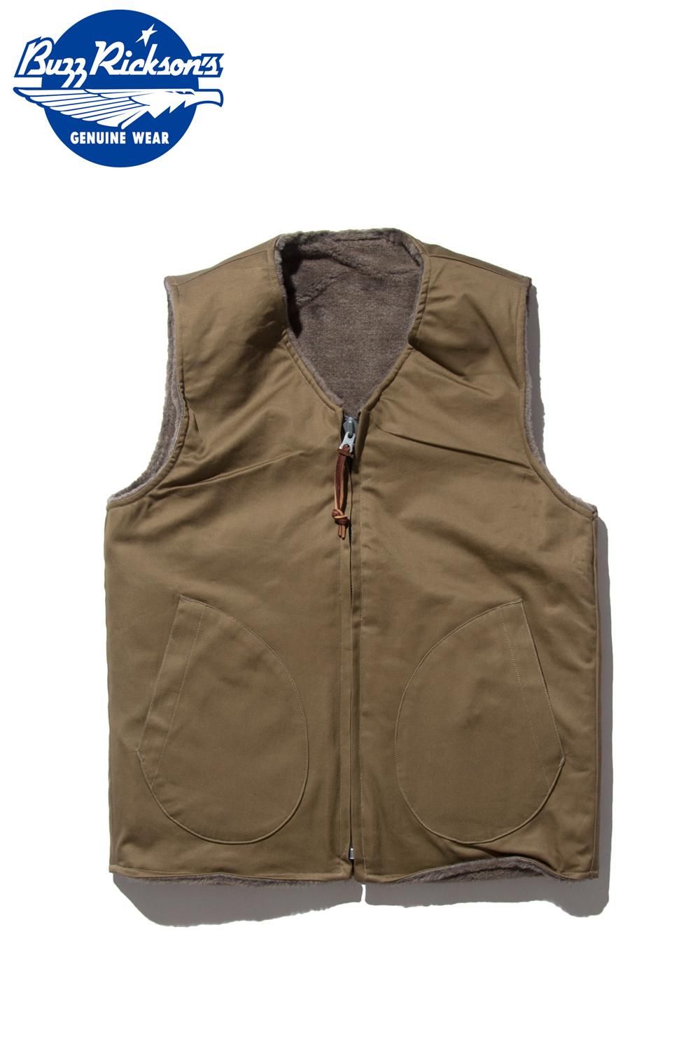 バズリクソンズ(BUZZ RICKSON'S) リバーシブルデッキベスト DECK VEST