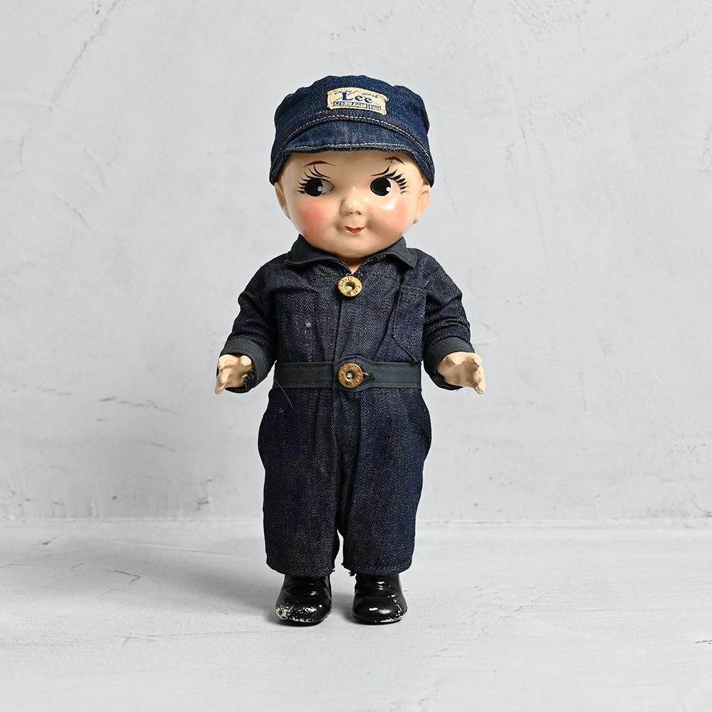 BUDDY Lee DOLL with DENIM COVERALL（Around 1920'S-1930'S/GOOD