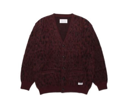 WACKO MARIA (ワコマリア) LEOPARD MOHAIR CARDIGAN ( TYPE-1