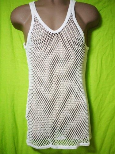 PENDEEN ホワイト・白（Mサイズ）ペンディーン | メンズ網シャツ