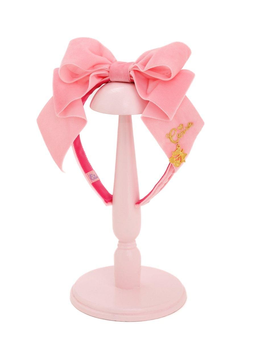 Cerise ベルベットリボンカチューシャ (リップピンク) - Cerise Web Store