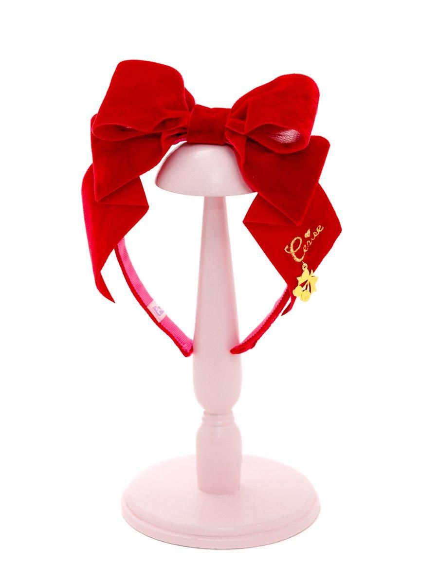 Cerise ベルベットリボンカチューシャ (レッド) - Cerise Web Store