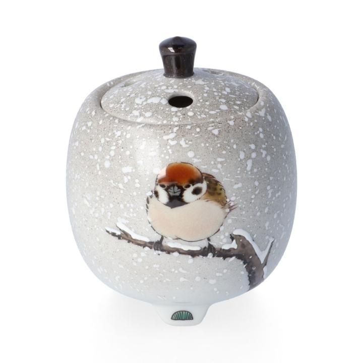 3.5号香炉 古九谷花鳥