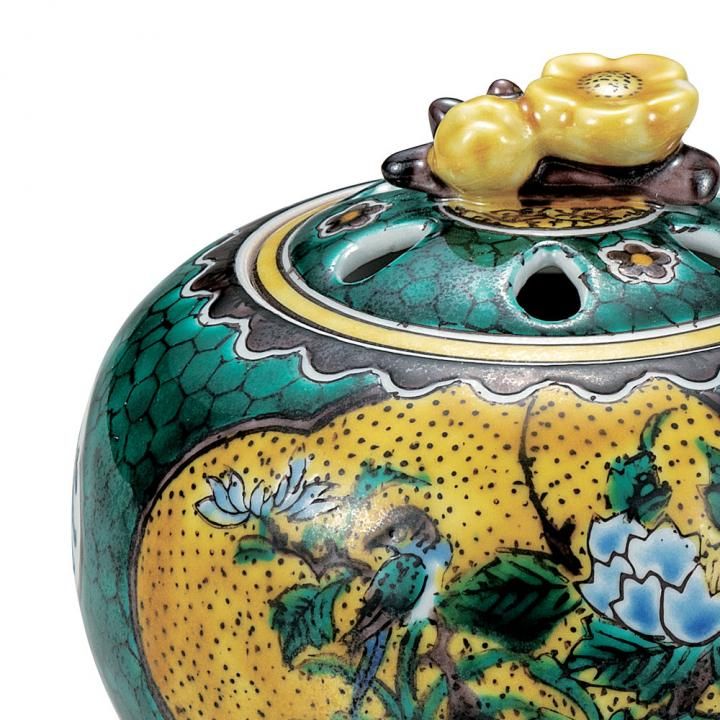 3.5号香炉 古九谷花鳥