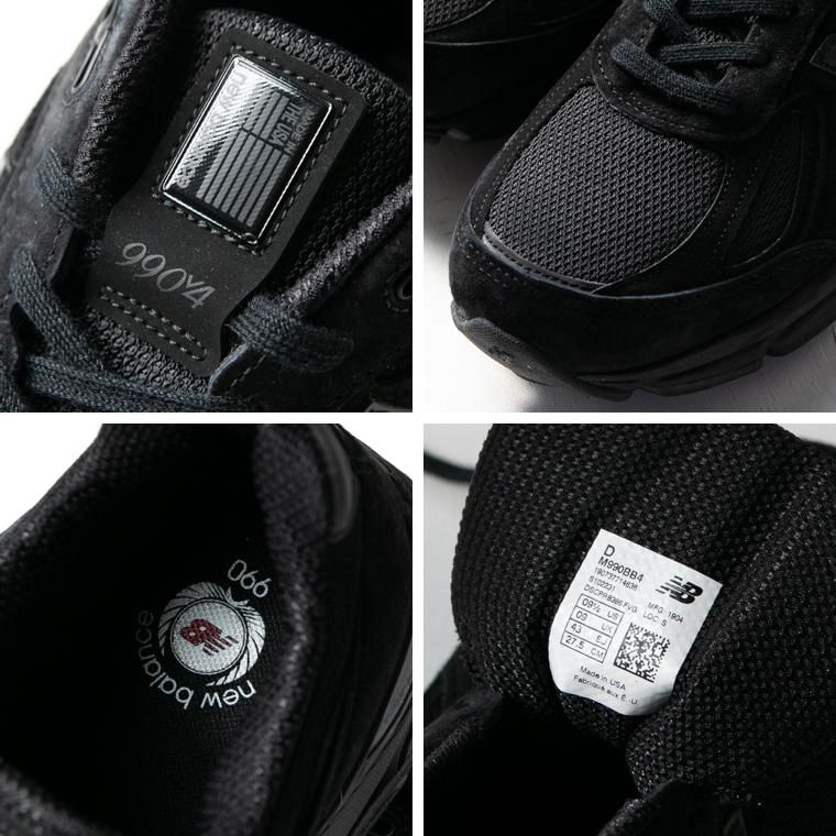 ニューバランス NEW BALANCE M990BB4 オールブラック スエード 日本未