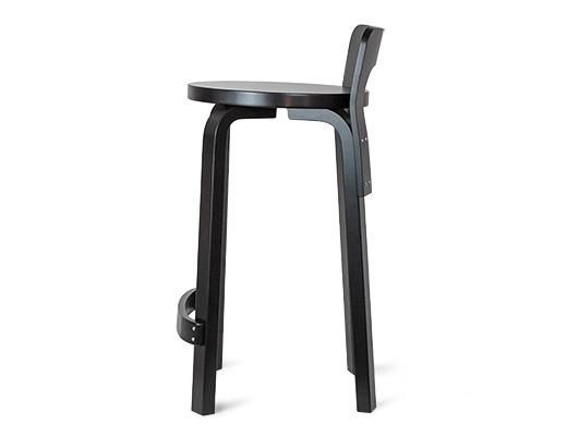 K65 ハイチェア ブラックラッカー仕上げ | アルヴァ・アアルト