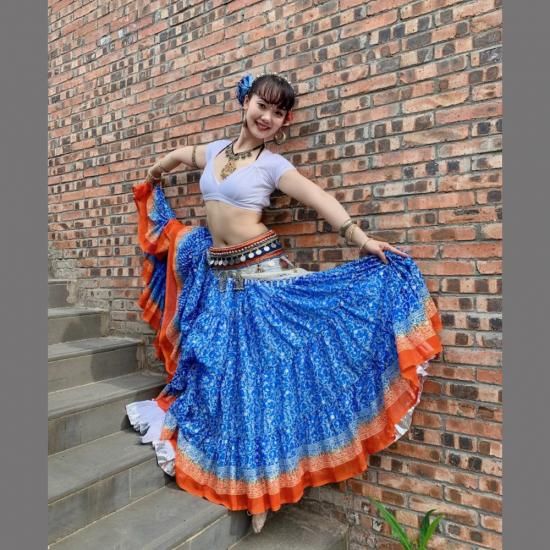 25ヤードジプシースカート エスニックプリントデザイン 全 lw2595