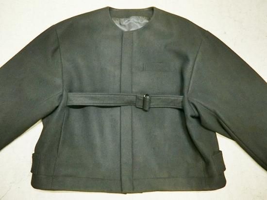 stein（シュタイン）2020AW 20AW NO COLLAR BELTED JACKET ノーカラー