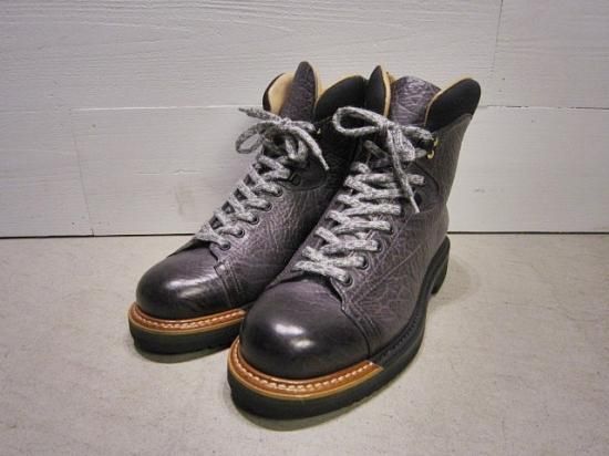 SANTONI Side-Zip Leather Boots Grey - Laid back(レイドバック