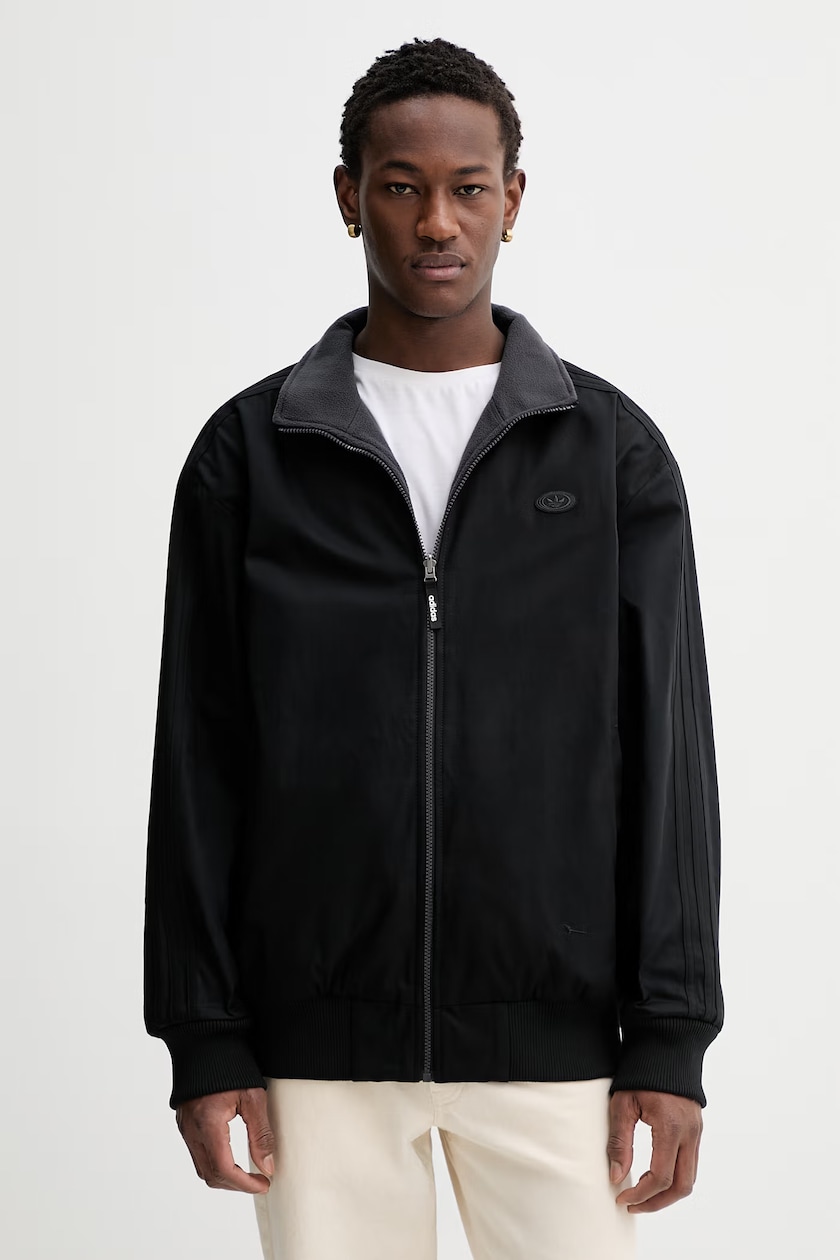 adidas Originals jacket Pad Hooded Jacket men's black color IZ1842