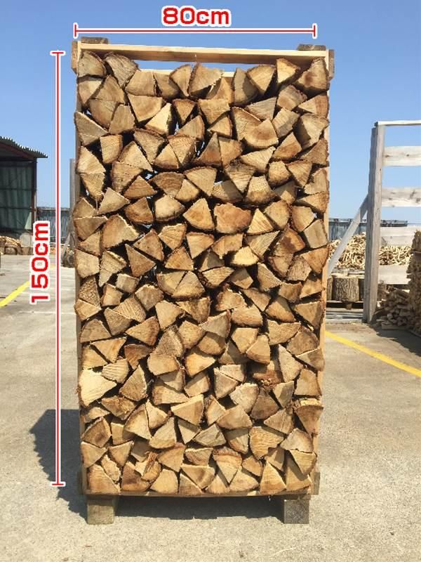 次年度用 未乾燥ナラ（楢）100% ：36cm（中割）30束：260～270kg - 薪