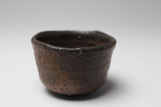 池田省吾 「 種子島ぐい呑 」 種子島無比 焼締め 酒器 - レトロ