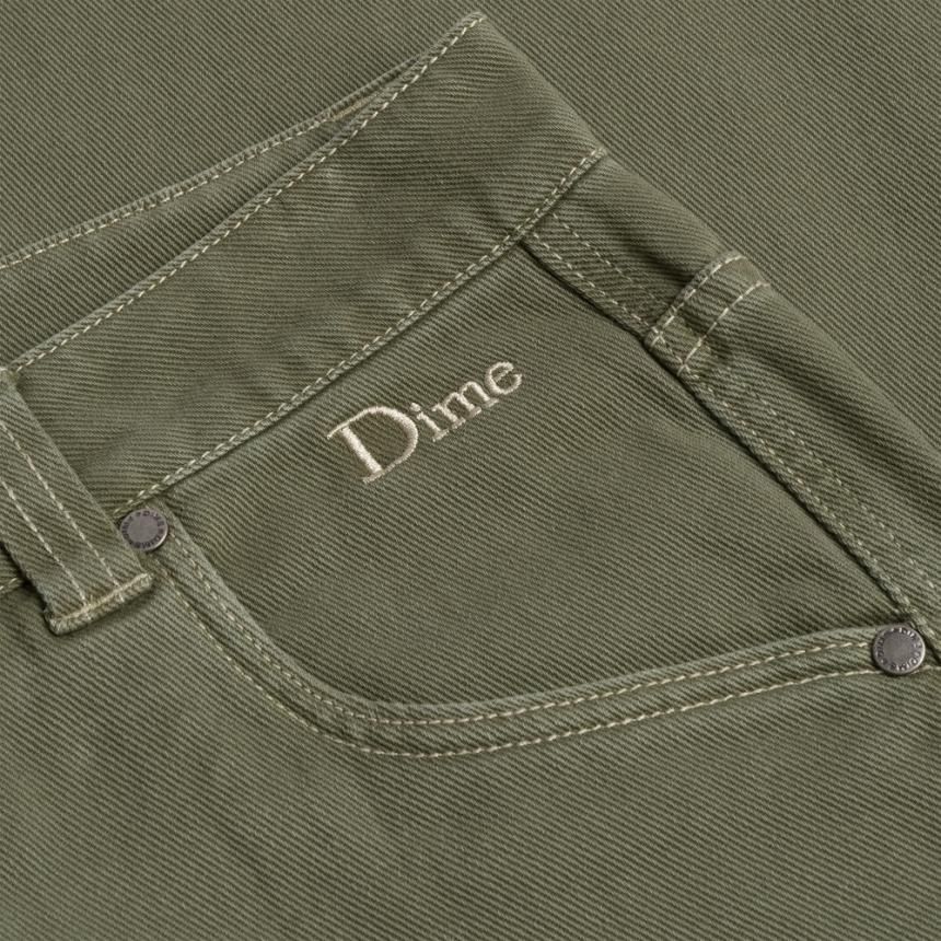 Dime RELAXED DENIM PANTS / GREEN WASHED (ダイム デニムパンツ