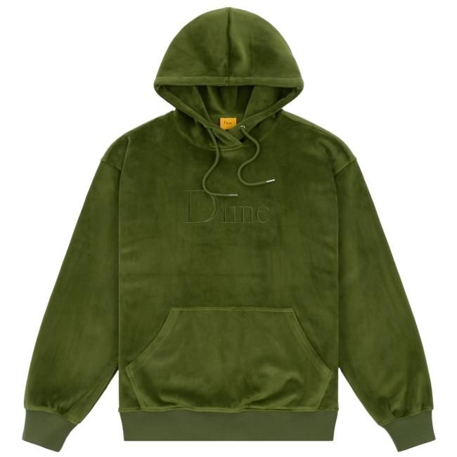 Dime CLASSIC VELOUR HOODIE / CEDAR GREEN (ダイム パーカー