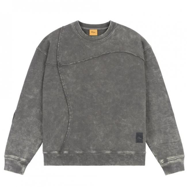 Dime Reverse Stitch Crewneck / Charcoal Washed (ダイム クルー
