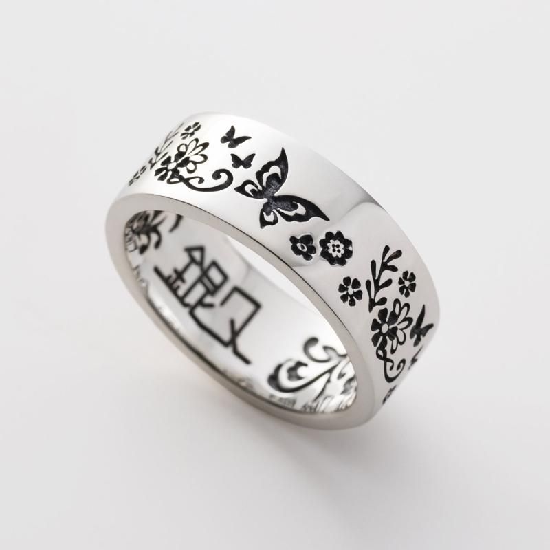 蝶凹RE2024シルバーリング【単色】 - 銀久-GINKYU- シルバー