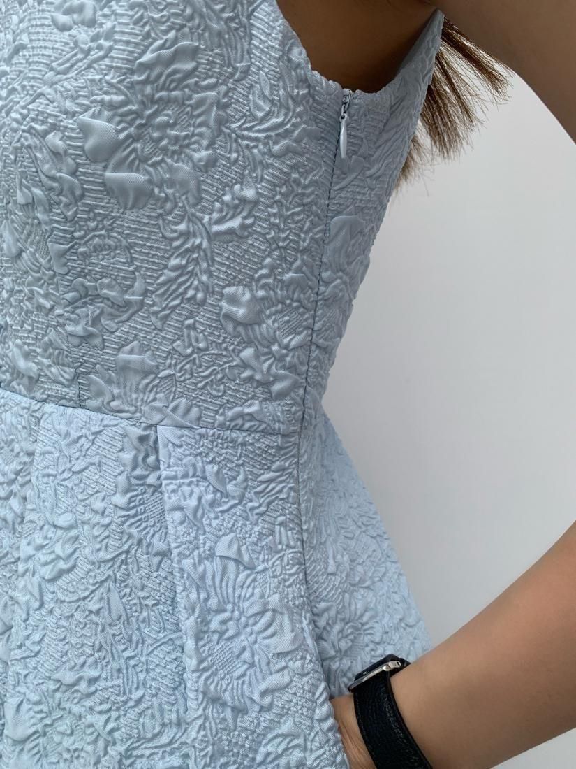 NS JACQUARD HEPBURN DRESS BLACK - BIRTHDAY BASH