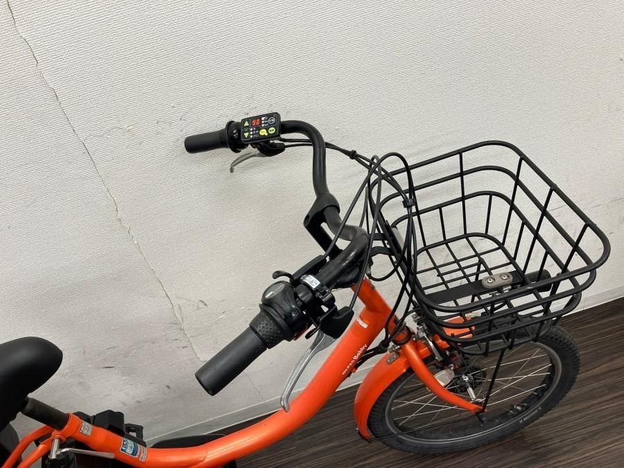 電動自転車 ヤマハ PAS Babby 20インチ オレンジ 12.8ah 2014年頃 前後