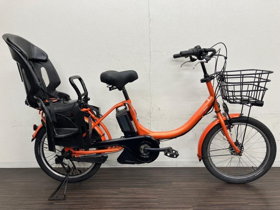 電動自転車 ヤマハ PAS Babby 20インチ オレンジ 12.8ah 2014年頃 前後