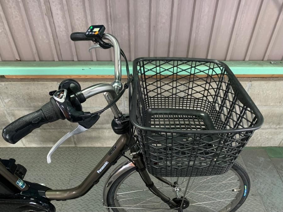 電動自転車 パナソニック ビビDX 26インチ グレー 12ah 2017年頃 前後