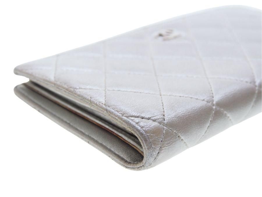 シャネル マトラッセ 二つ折り 長財布 ロングウォレット S/No.13