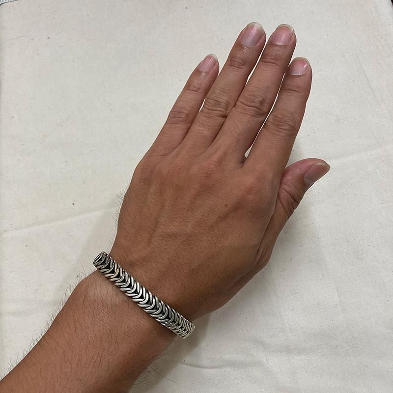 SNAKE CHAIN 925 SILVER BRACELET 