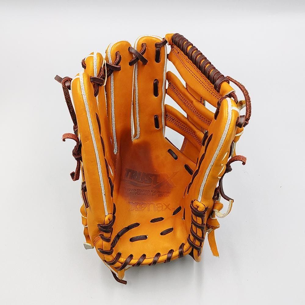 クリーニング済み (高校野球対応)】 ザナックス 硬式グローブ / 外野手