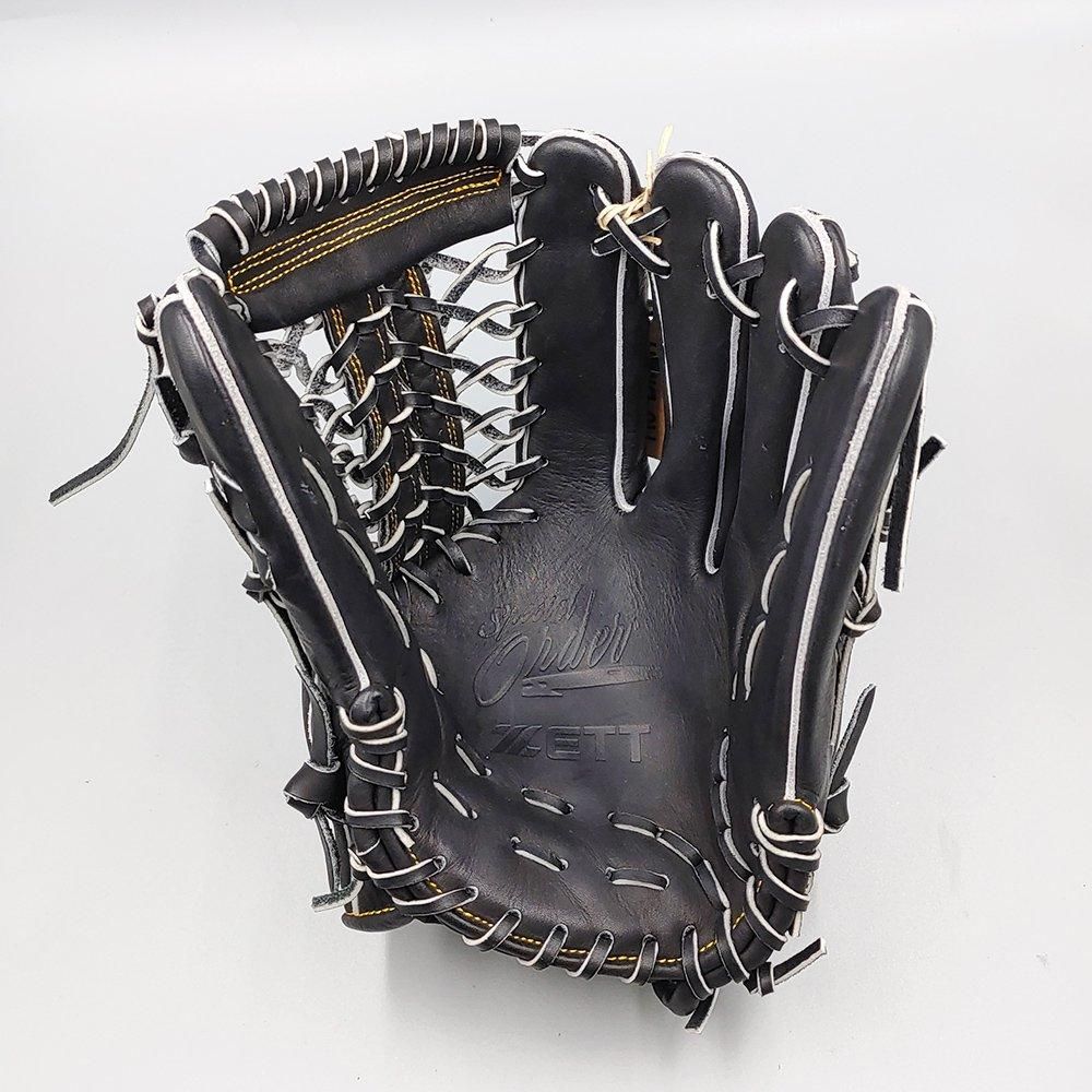 新品 (高校野球対応)】 ゼット 硬式グローブ / 外野手用 型付け済み