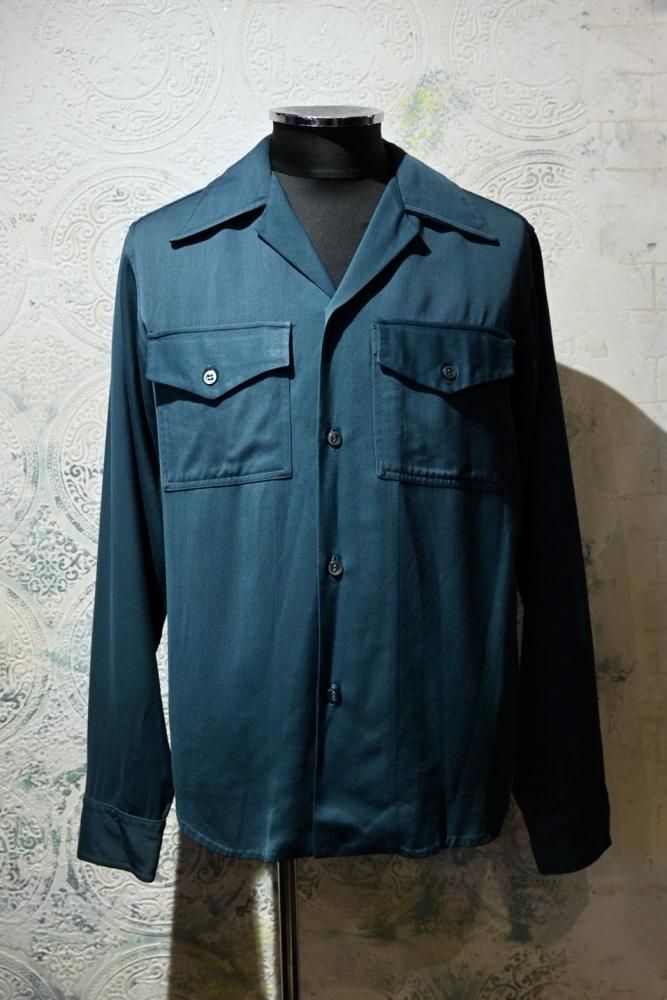 1950年代 レーヨンギャバジン シャツ [ 1950s ] [ Rayon Gabardine