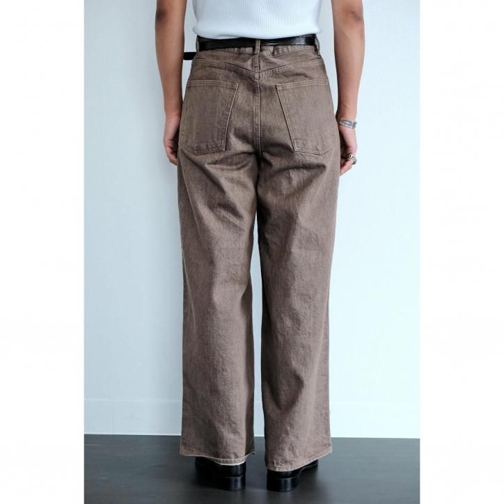BISOWN/ビソウン】【25FW】BISOWN WIDE DENIM BROWN BLEACH