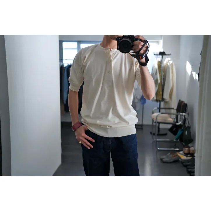 Olde Homesteader オールドホームステッダー Henley neck Interlock