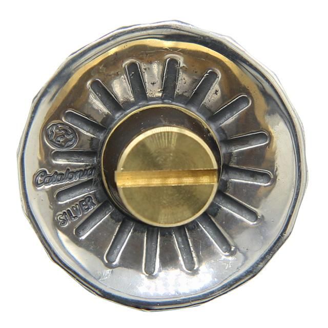 ラージアポロ シルバーコンチョボタン 20mm