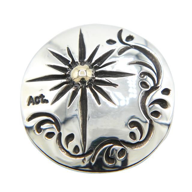 シルバー925 18Kゴールド サンライト＆アイビーモチーフ シルバー