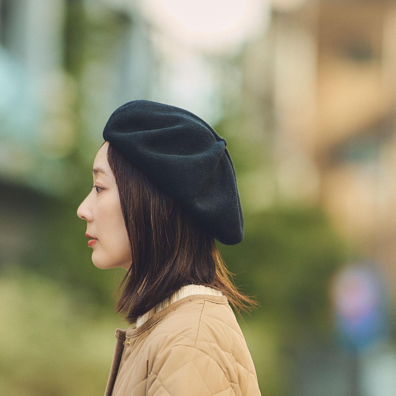 YOKOI BERET・ALIN(アリン)つまみベレー帽