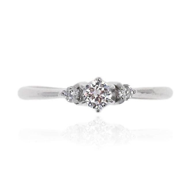 ZEXIMO公式】【期間限定セール】 婚約指輪 天然ダイヤモンド0.2ct