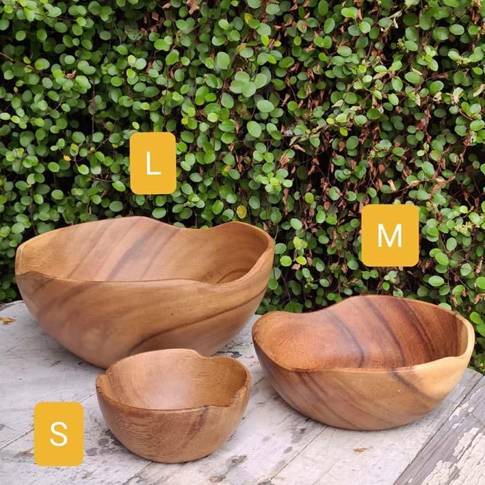 木製・ウッドボウル・ナチュラル・Sサイズ | 旅するレトロ雑貨店