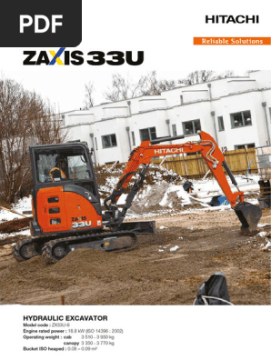 Hitachi ZX33U-6 | PDF | Pump | Engines