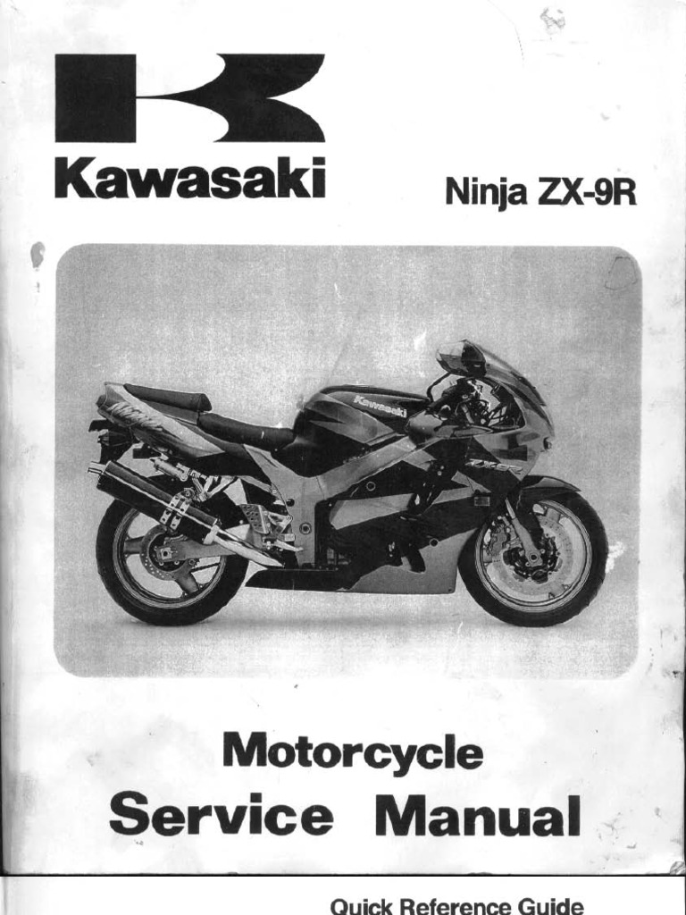 Kawasaki ZX-9R (ZX900-B1 - 4) '94 A '97 - Service Manual | PDF