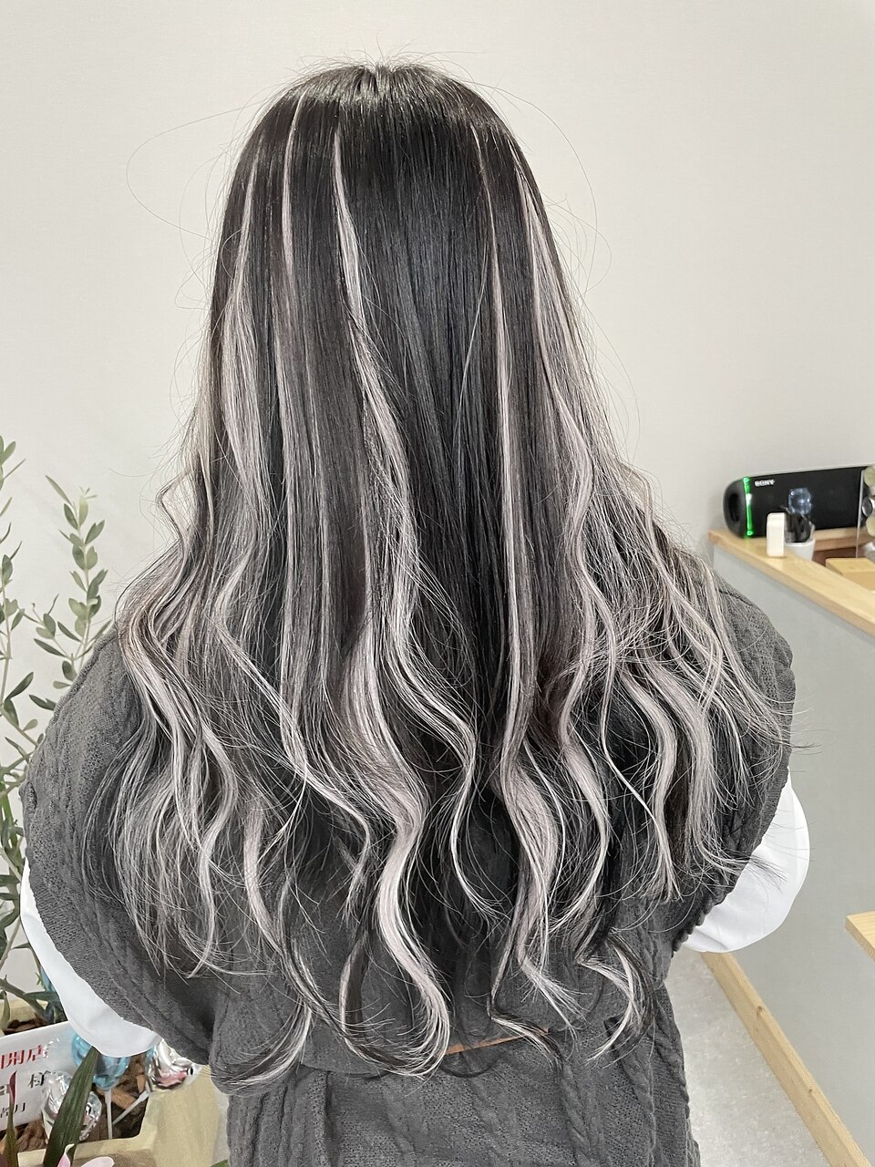 シールエクステでシルバーハイライト【平本】：L174199314｜アネラ