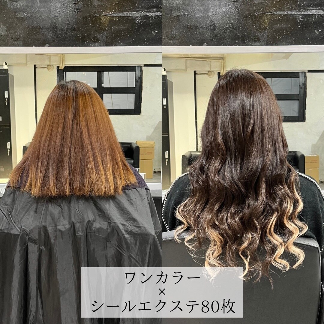 シールエクステ80枚：L174233382｜ヘルツ(Hz.)のヘアスタイル