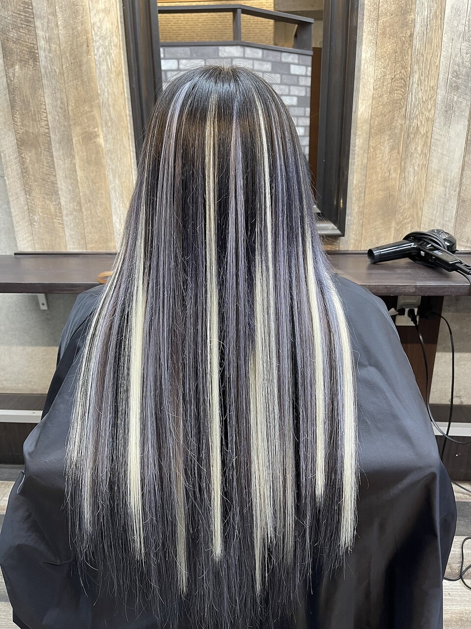 シールエクステ80枚 メッシュエクステ ハイライト：L181535198