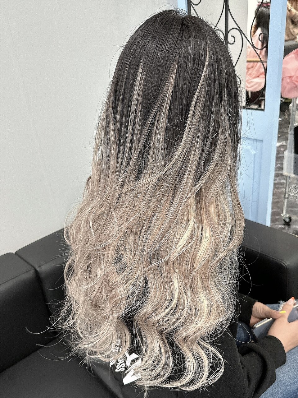 ピンクベージュ#シールエクステ#バレイヤージュ#韓国#町田：L180421281