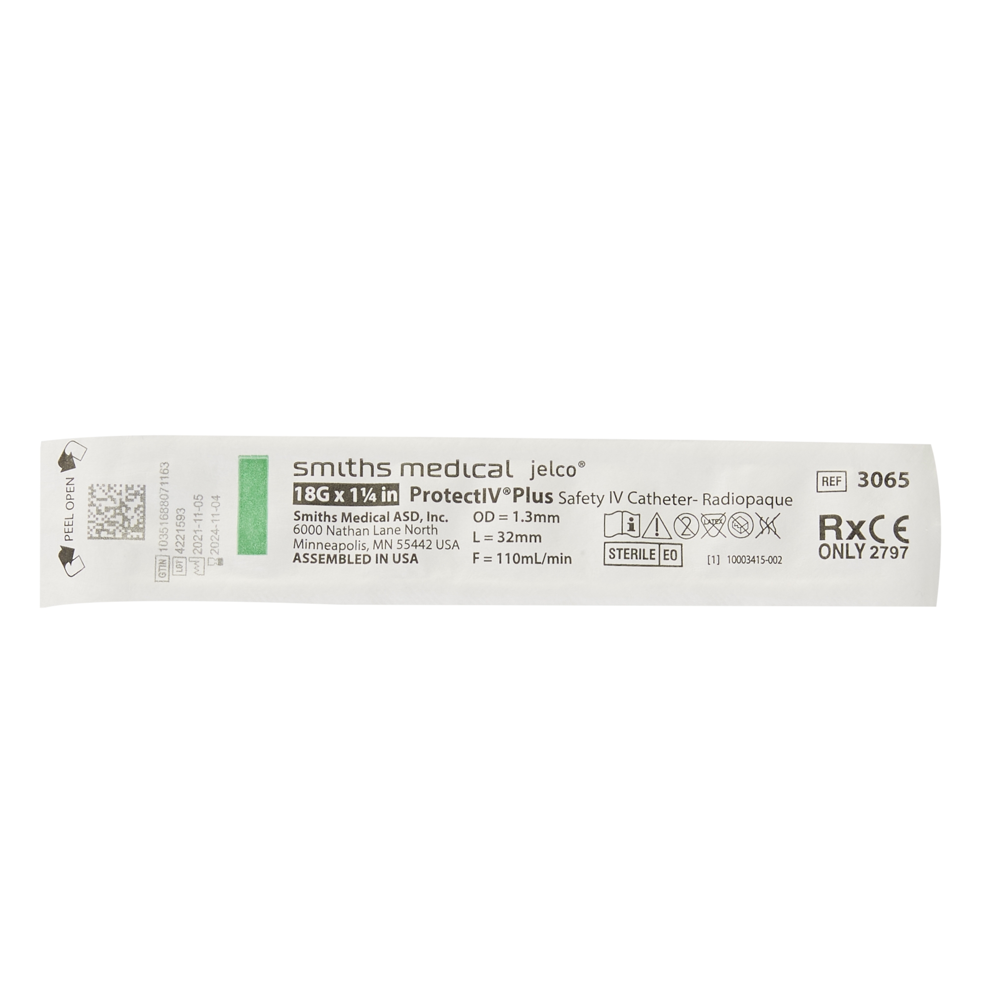 Peripheral IV Catheter Protectiv® Plus 18 Gauge - McKesson
