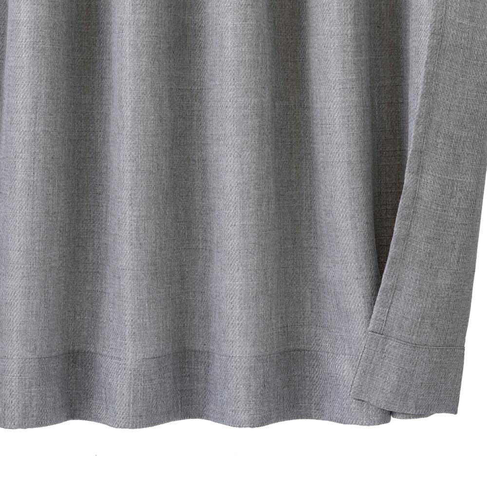 外から見えにくい4枚組カーテン グレー 100×200cm | カーテン