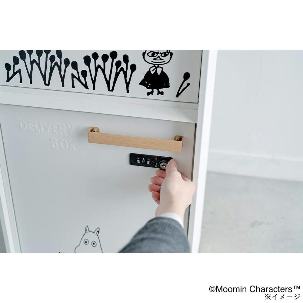 宅配BOX付ポスト MOOMIN ムーミン M25-0013 幅38cm 高さ101cm 奥行32.2