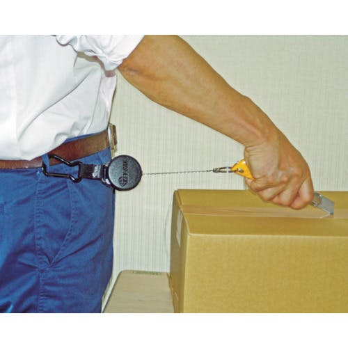 CAINZ-DASH】ダイケン キーバック 0．6mステンチェーン カラビナ付