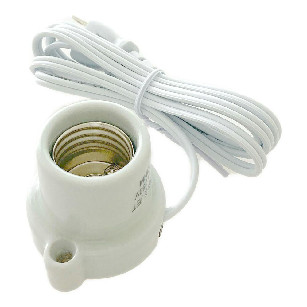 コード付き磁器レセップ E26 白 1.5mコード HS-L2615ZR-W 00-7081