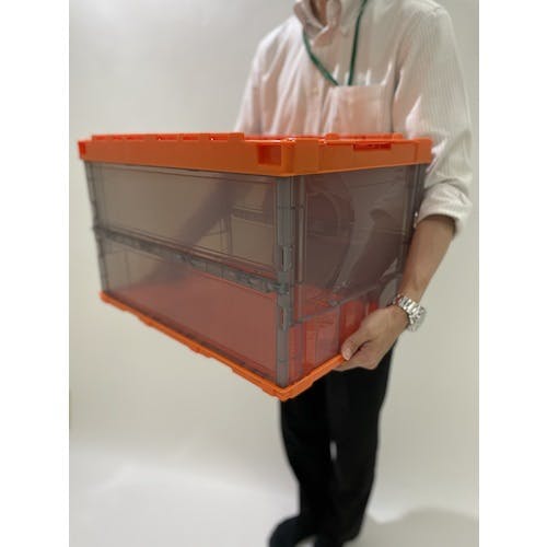 CAINZ-DASH】トラスコ中山 オリコン 薄型折りたたみコンテナ